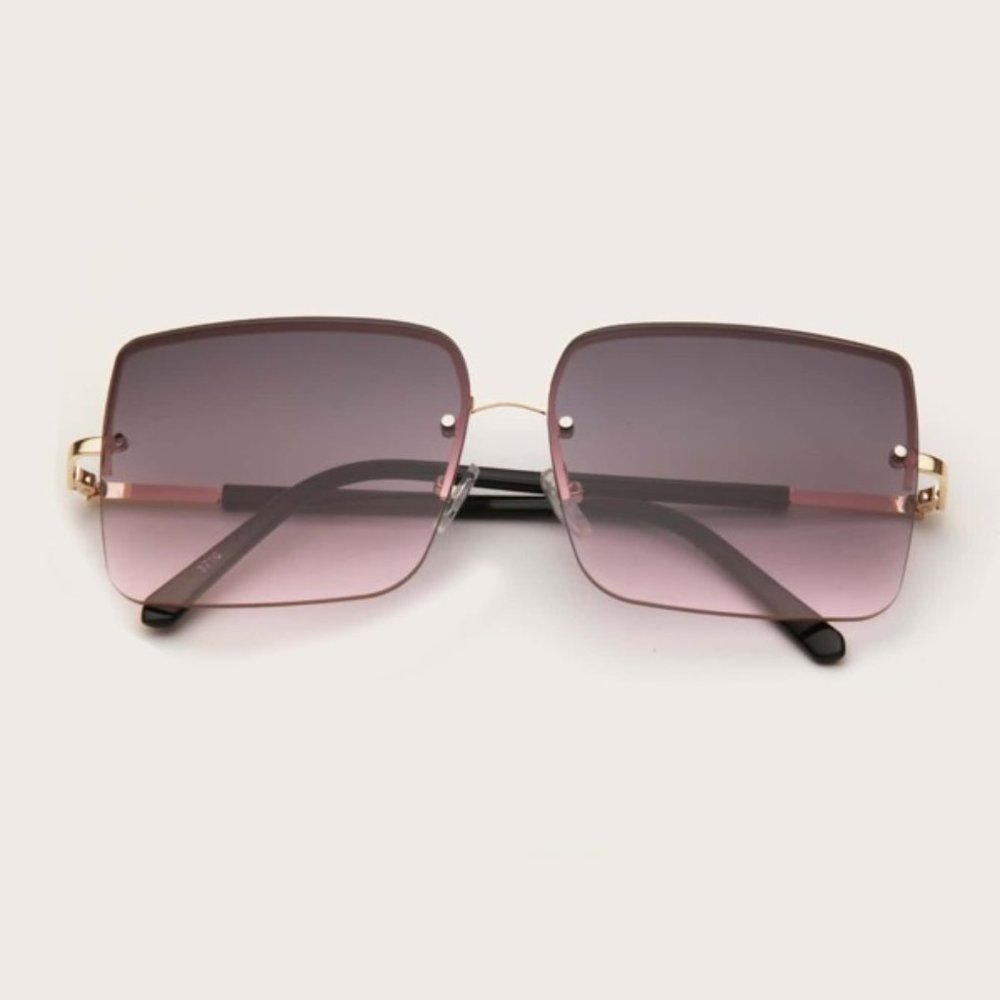 Purple Square Shaped Sunglasses